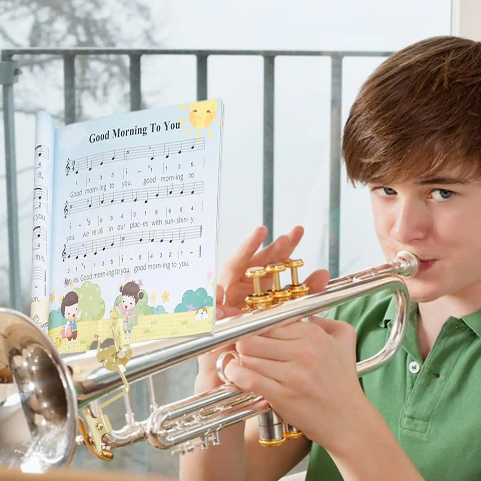 الترومبون قيثارة كليب الترومبون ورقة حامل الموسيقى لأداء الآلات الموسيقية اكسسوارات خفيفة الوزن للمراهقين بنين النساء