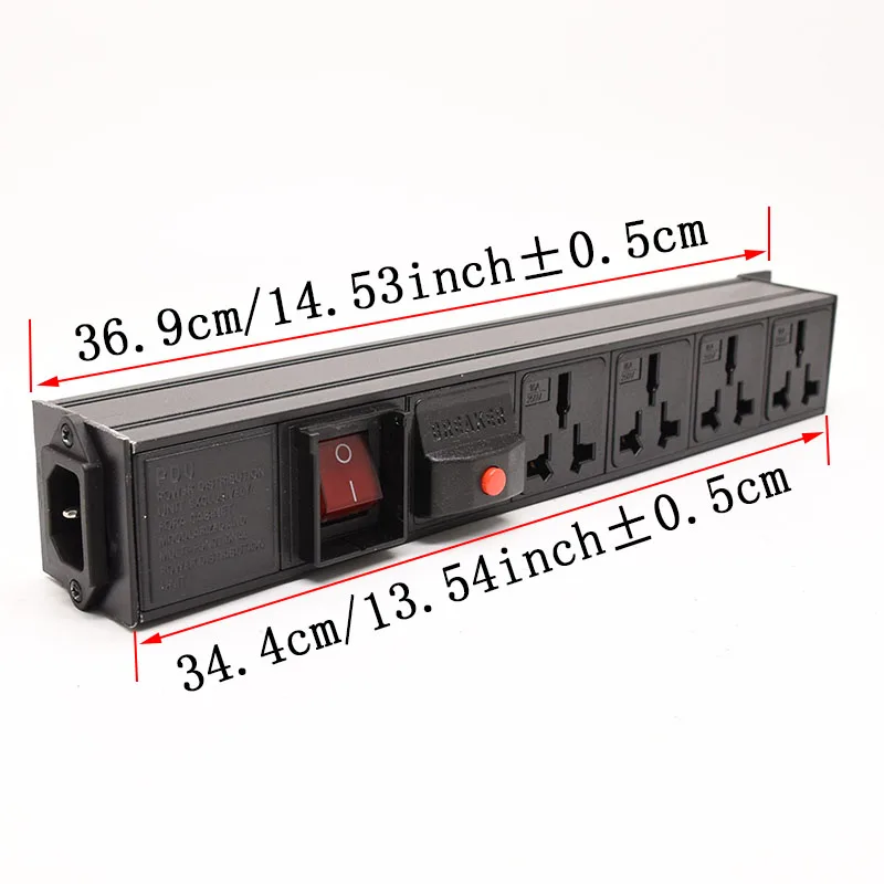 PDU power strip distribution device network cabinet rack 10A Universal socket 2ACsocket with overload protection socket