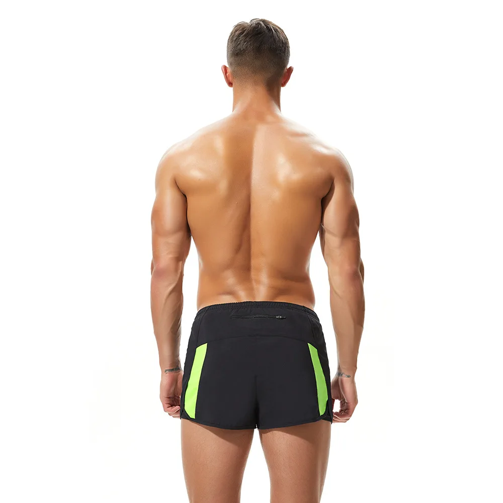 Men Double Layer Boxing Shorts Quick Dry Elastic Waist Sports Shorts Male Fitness Running Training Workout Casual Short Pants