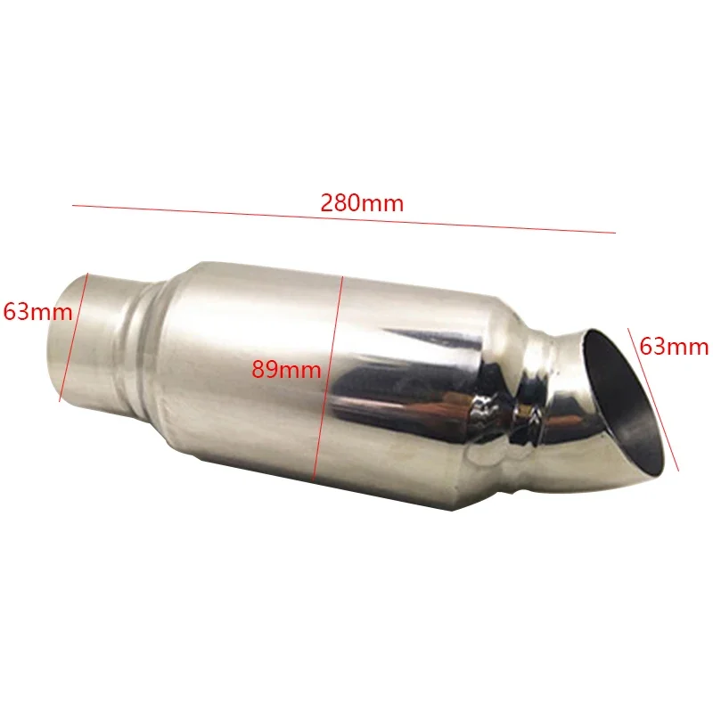 Top Quality 1pcs Exhaust Muffle Pipe 51mm 63mm Car Downpipe Sound Tuning Valve Drum Repair Sound Drum Repair Sound Drum