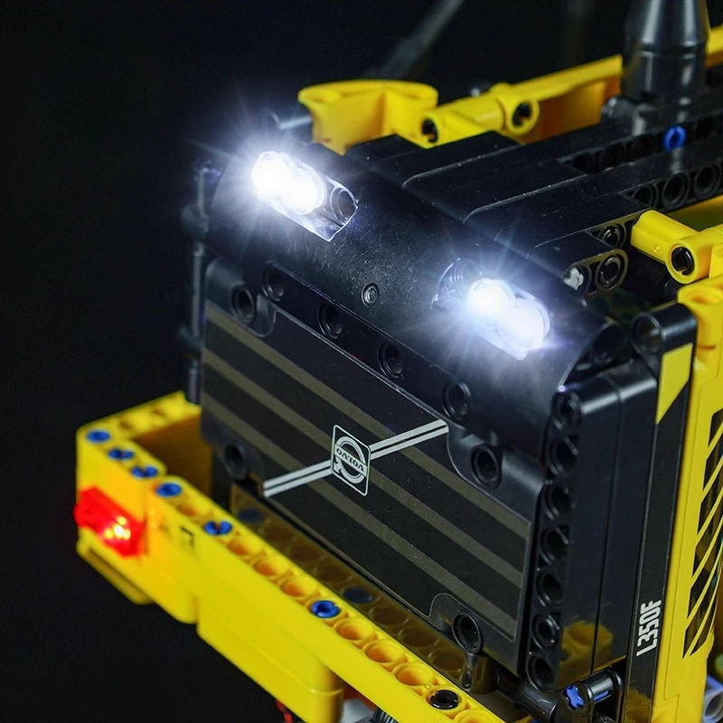 레고 테크닉 원격 제어 볼보 L350F 휠 로더 42030에 적합한 모델 LED 조명 세트 없음(빌딩 블록은 포함되지 않음)