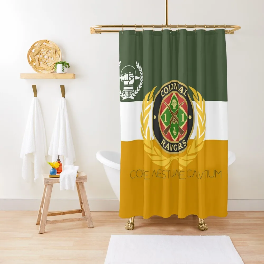 

141 CR Flag Shower Curtain Cute Shower For Shower Waterproof Curtain