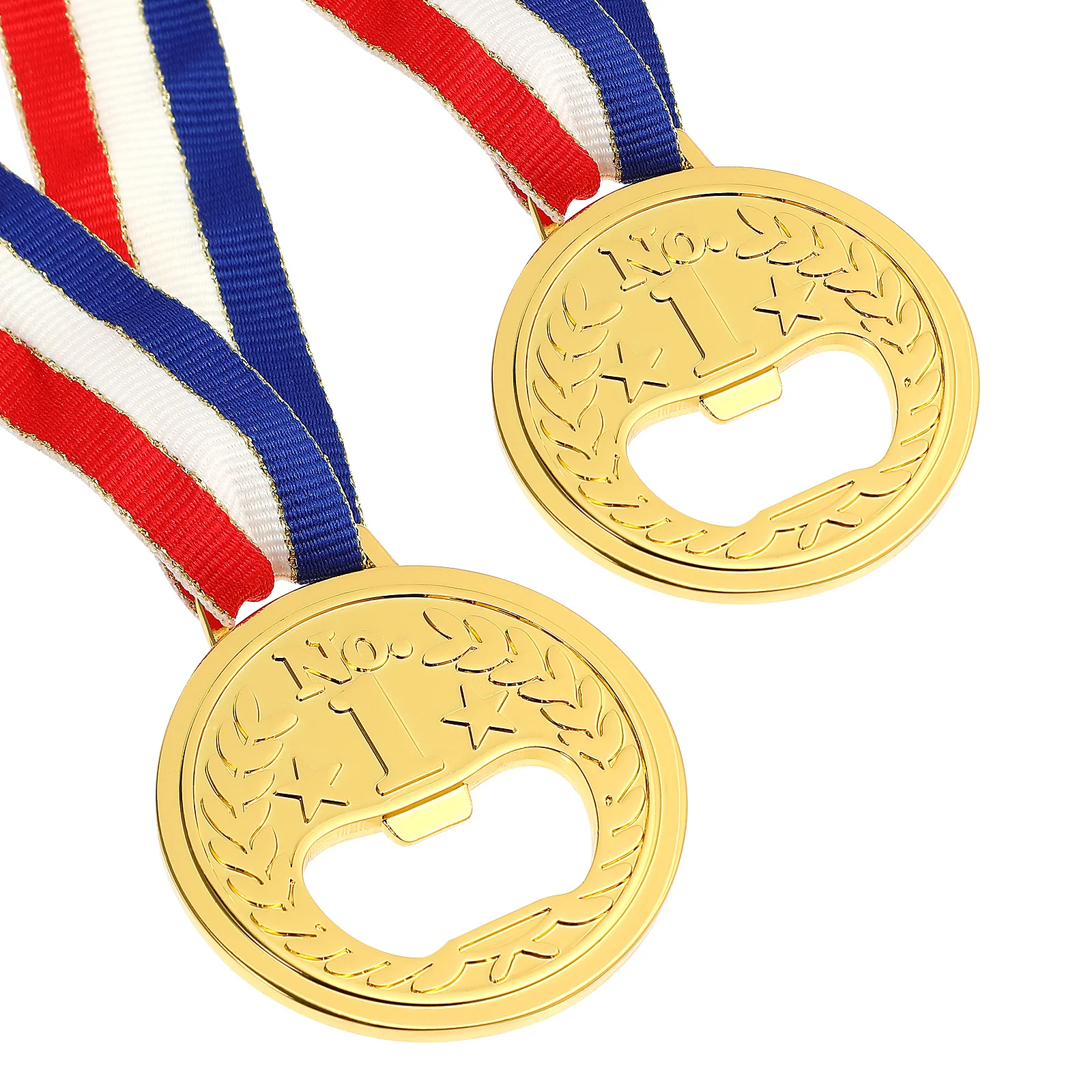 2 قطعة ميدالية ذهبية للزجاجات فتاحة البيرة المعدنية الإبداعية المحمولة حفلة لصالح حفلة لصالح لشريط التخييم الأحداث في الهواء الطلق