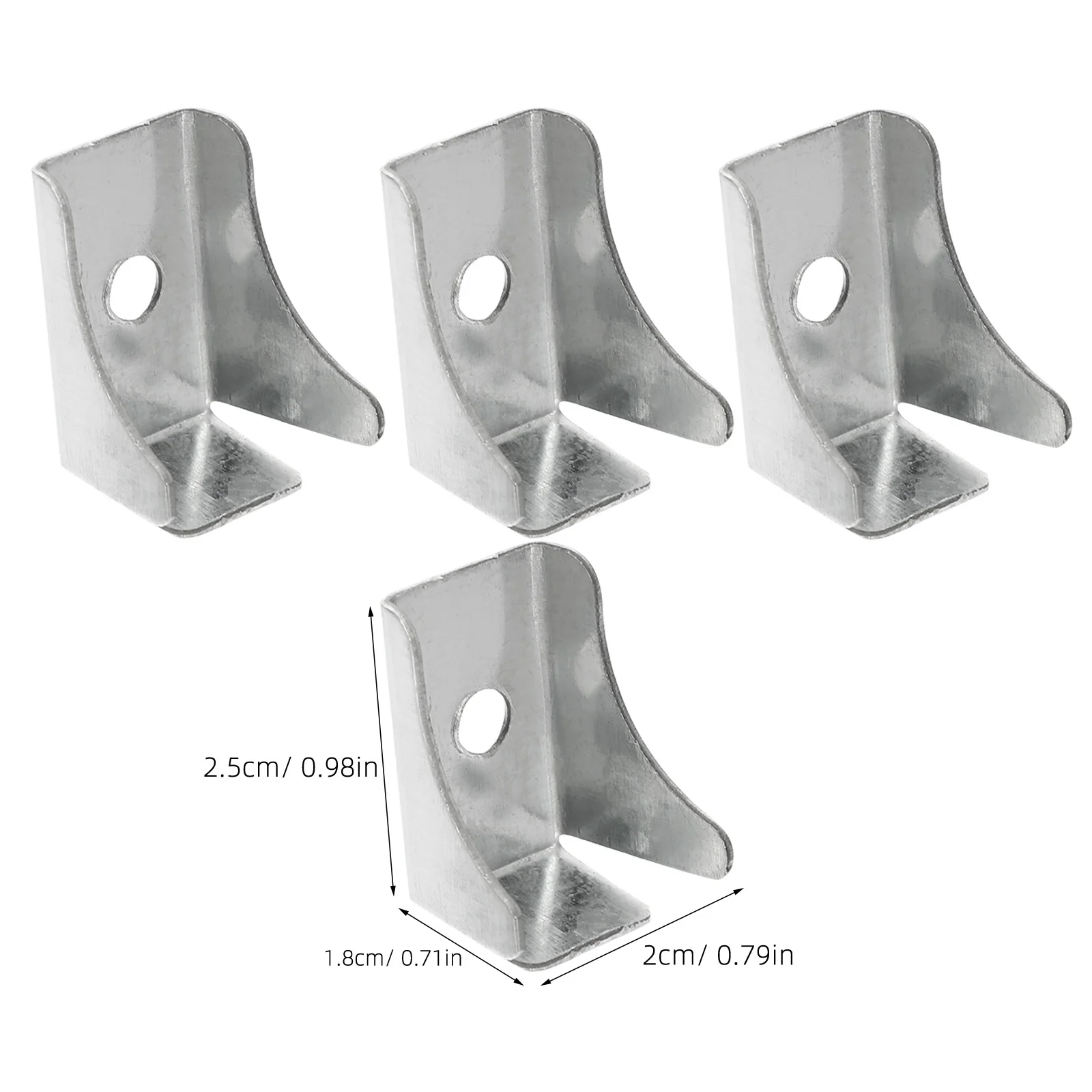 10 Buah Klip Penyangga Rak Lemari Arsip Klip Rak Logam Kuat untuk Lemari Dapur Rak Buku Braket Rak Pajangan
