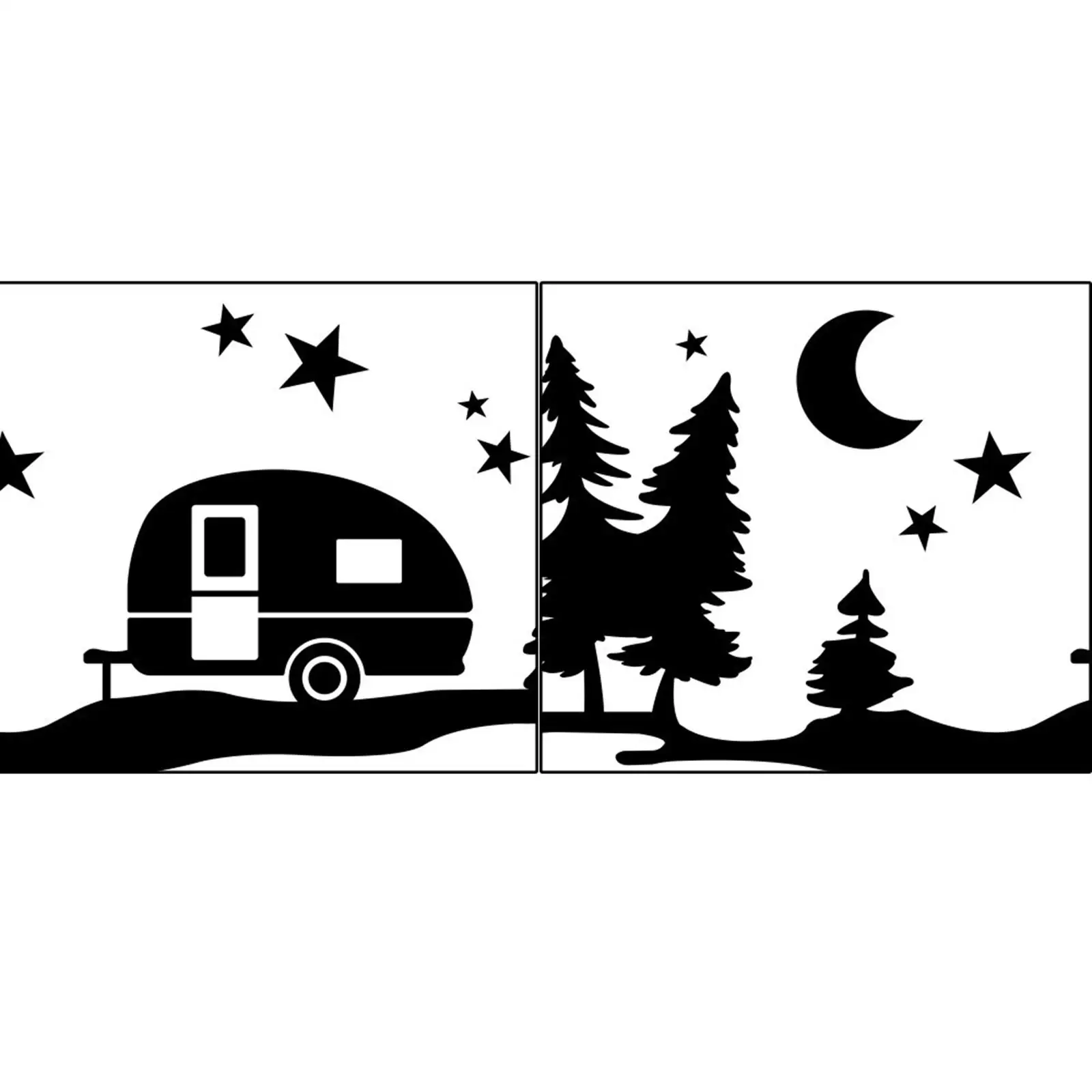 Decalques de carro natal diy remendo decorações decorativas gráfico premium adesivos de carro decalques para van motorhome carro caminhão durável