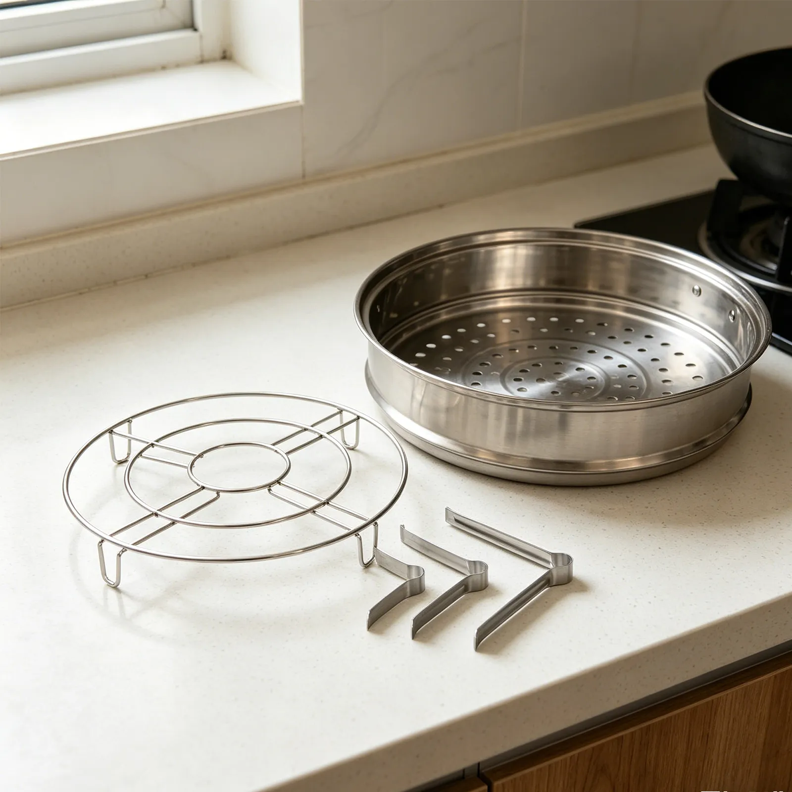 9Pcs Steamer Rack Legs Stainless Steel Detachable Elevated Riser Replacement for Pressure Cooker Rice Cooker Steam Basket