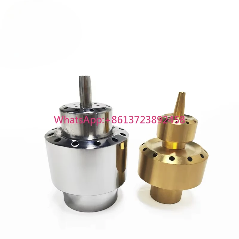 

Heavy Duty Brass Double Showerhead Nozzle - Double Layer Design for Easy Pool Fountain Installation