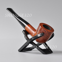 Briar Root Wooden Tobacco Pipe Dublin Tapered Straight Stem Small Size