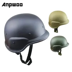 ANPWOO casco di sicurezza casco guerra mondiale 2 guerra tedesca caschi in acciaio esercito per attività all'aperto ciclismo gioco giungla protettivo