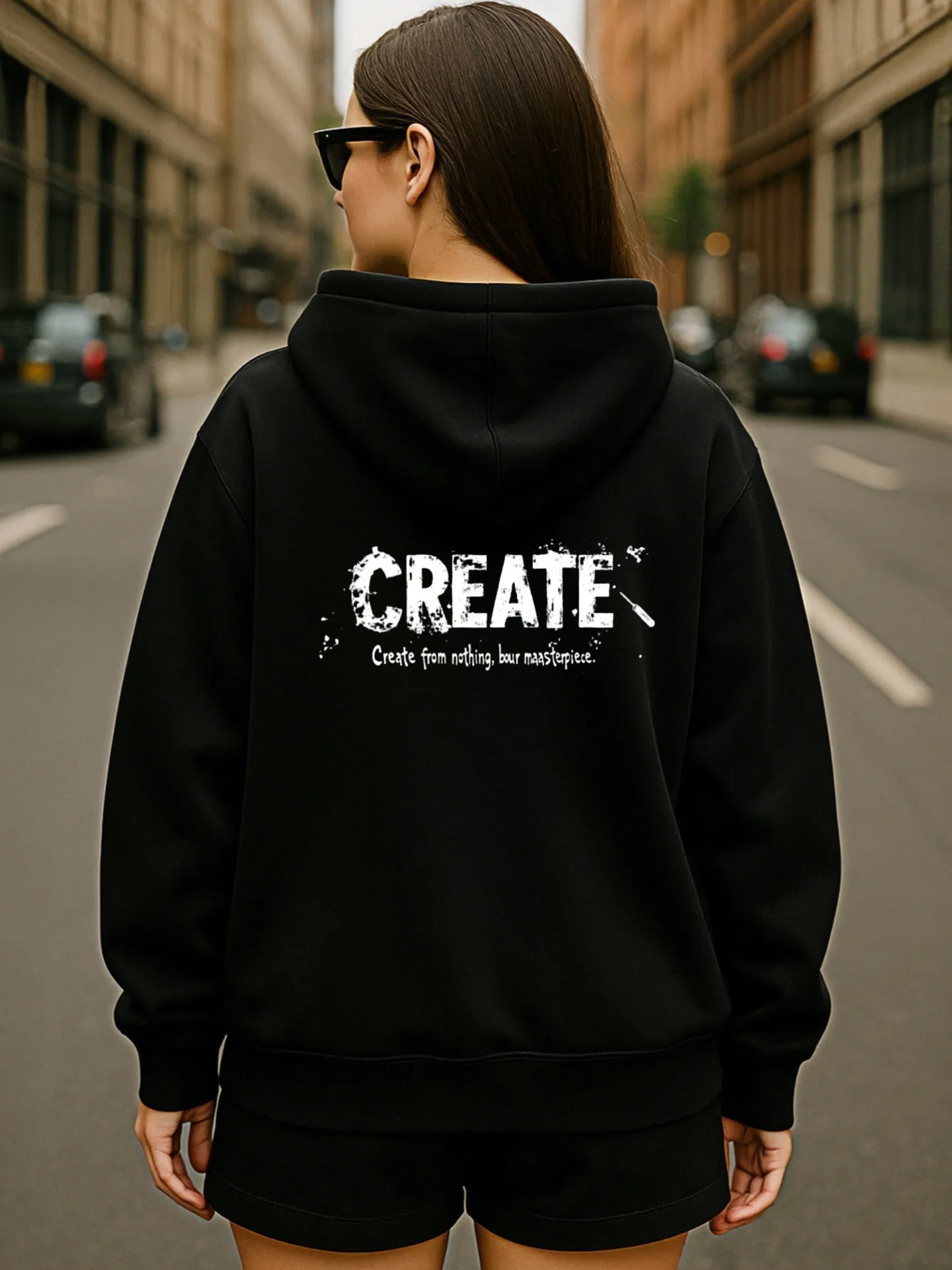 Grafik-Hoodie, Dream in Pixels-Druck, ästhetischer Stil, weicher Stoff, lässige Alltagskleidung, für Teenager