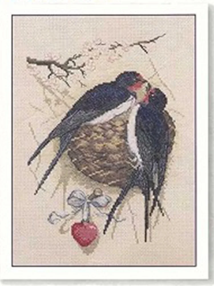 

ZZ5184 Homefun Cross Stitch Kits Package Greeting Needlework Counted Kits New Style Joy Sunday Kits Embroidery Cross-stitch Set