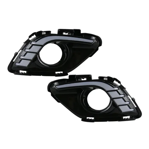 Imagen 2 del producto Señal de giro y relé de estilo de atenuación, luces de circulación diurna DRL LED de 12V con orificio para lámpara antiniebla para Mazda 6 Atenza 2013 2014 2015