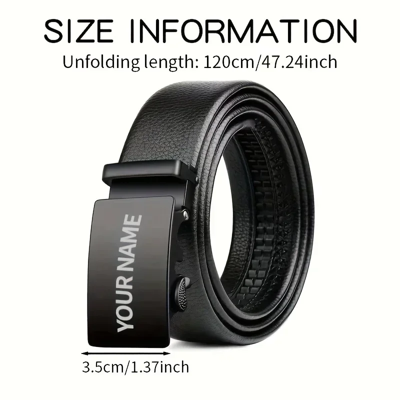 2025 شعار محفور مخصص اسم النص حزام رجالي مشبك تلقائي شخصية هدية عظيمة لصديقها والزوج والأب وأعياد الميلاد #4