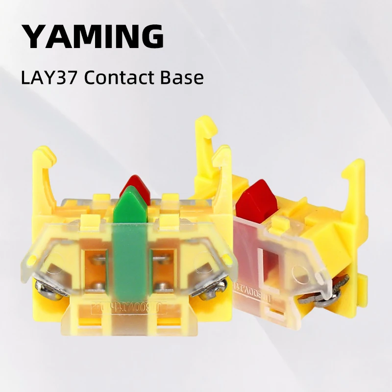

LAY37 PBC Y090 Contact Base Accessory Terminals Push Button Switch Normally Open Normally Closed 1NO 1NC