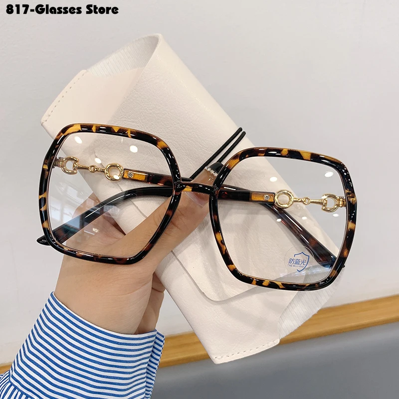 Myopia Glasses for Women and Men New Oversized Square Eyeglasses 0 To -4.0 Очки для близорукости