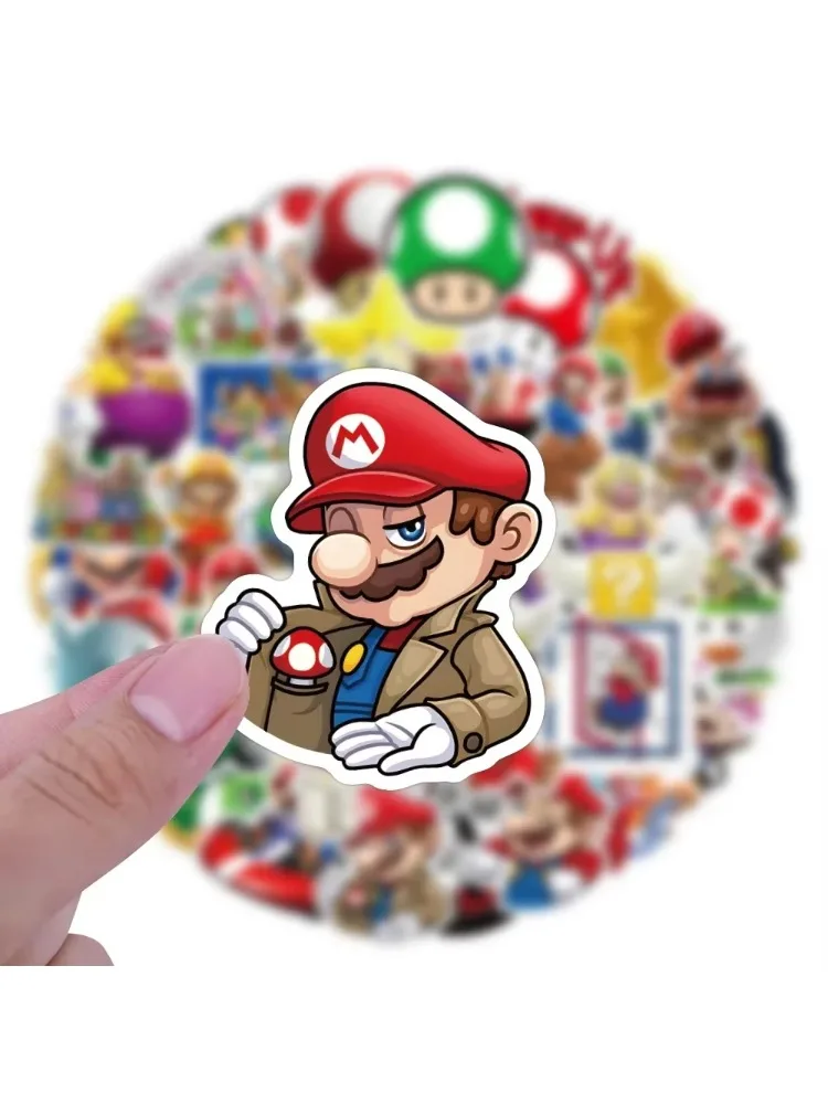 AliExpress MINISO Kawaii Super Mario Bros Stickers Luigi Yoshi Graffiti Decals for Skateboard Bicycle Guitar Laptop