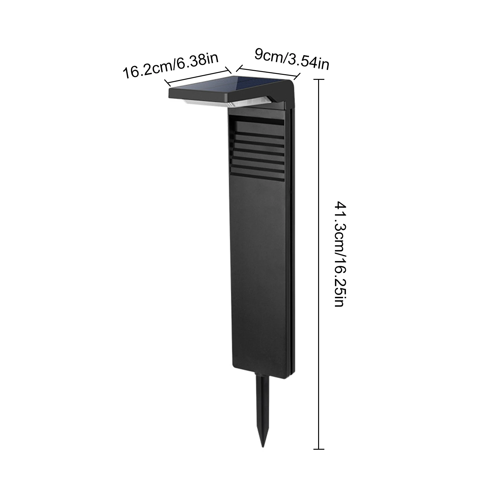 ABS+PC LED Solar Garden Lights Outdoor Ip64 Waterproof High Brightness Adjustable Light Control Induction Lawn Lamp