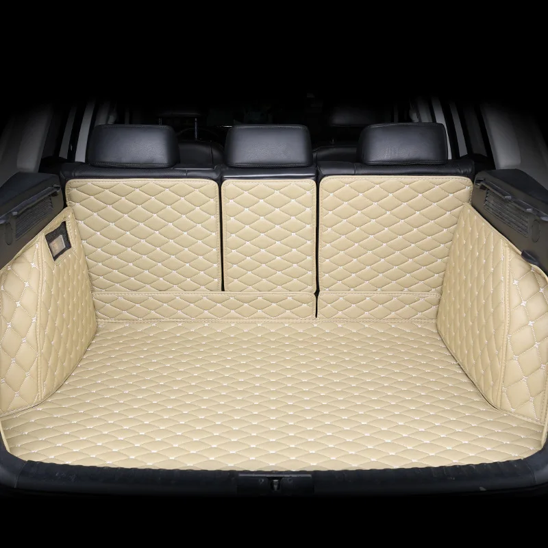 Custom Car Trunk Mat For TOYOTA All Models Fortuner Kluger CHR wish levin SIENTA PRADO Prius 50 Interior Leather Accessories