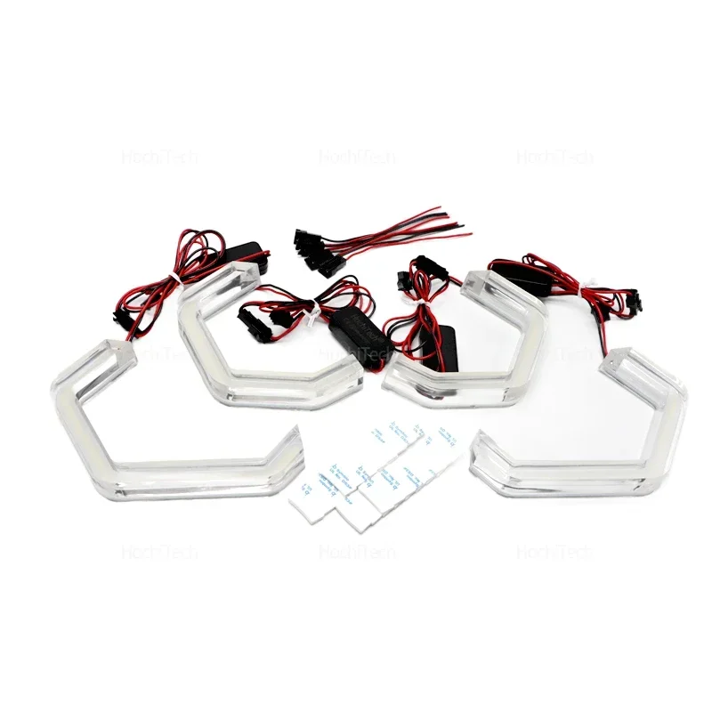 الترا برايت كريستال الليمون الأصفر اللون M4 نمط Led عيون الملاك خواتم يوم ضوء اكسسوارات السيارات لسيارات BMW X3 E83 2003-2010