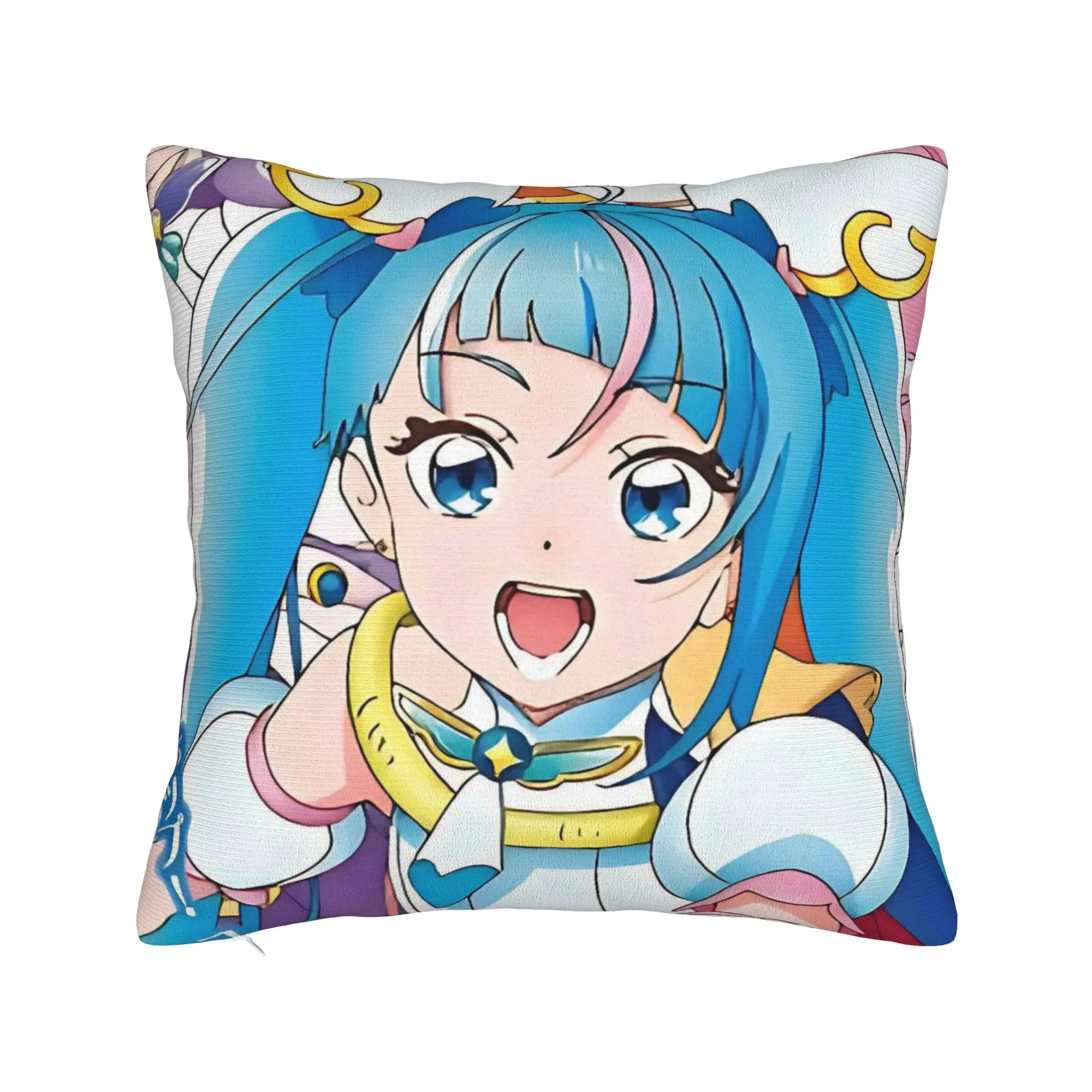 Soaring Sky Pretty Cure Pillow Cover Merch Soft Cushion Cover Gift  Throw Pillow Case Cover Bed Multiple Sizes