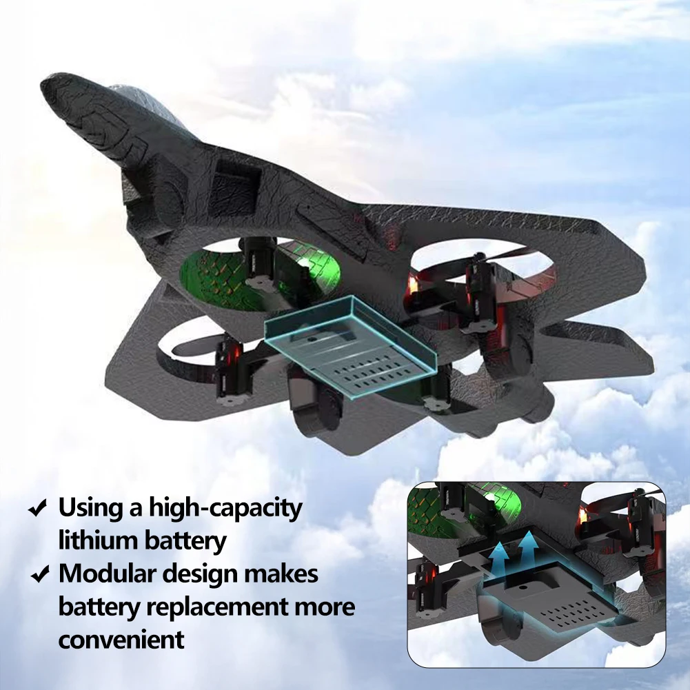 Giocattolo volante aliante Rc con aereo a getto leggero 2.4G EPP Stunt telecomando aereo da combattimento in schiuma giocattoli per ragazzi regali di compleanno per bambini