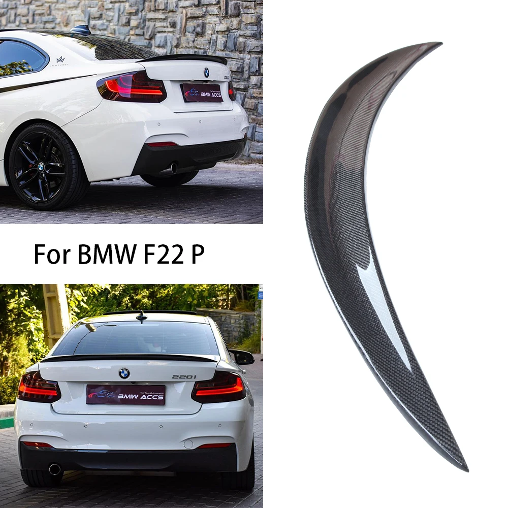 

For BMW 2 Series F22 Coupe/F23 Convertible/M2 F87 P Style Carbon fiber Rear Spoiler Trunk wing 2014-2020