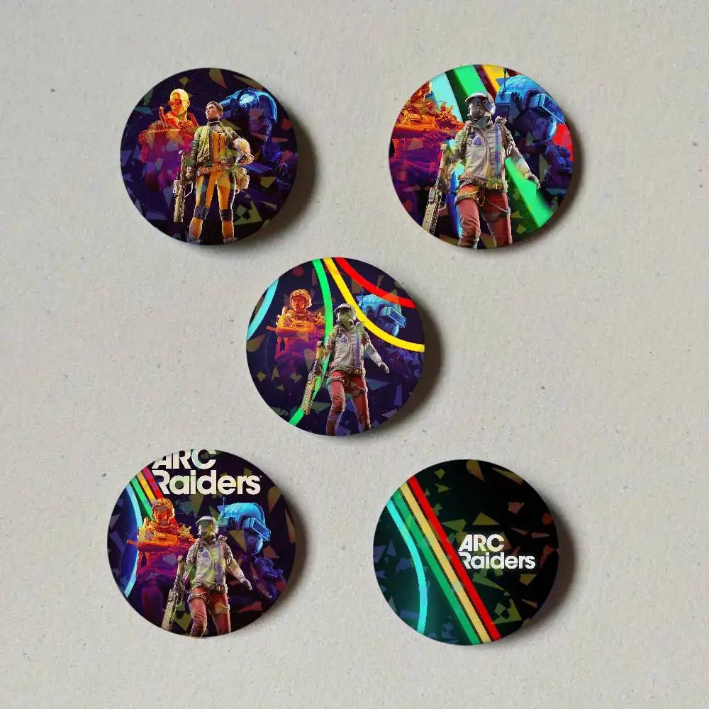 Game A-ARC Raiders Laser Button Pins Backpack Clothing Decor Brooch Fiction Badge Jewelry Gifts