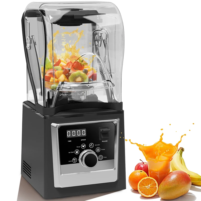 Soundproof Blender With Cover mixer sound proof juicer silent blender commercial table blender for restaurant