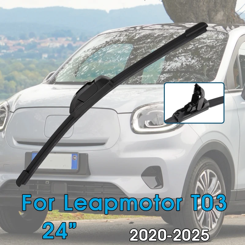 Car Wiper Blades 24" For Leapmotor T03 2020-2025 Windshield Windscreen Front Window Blades Car Accessories