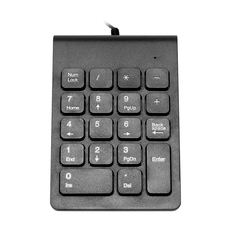 Mini USB Wired Numeric Keypad Numpad 18 Keys Digital Keyboard For Accounting Teller Laptop Windows Android Notebook Tablets PC