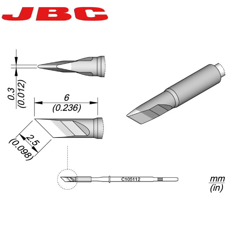 Original JBC C105-101 C105-105 C105-103 Soldering Iron Tips For Precision JBC NP105 NT105 Welding Handle Rework Tools