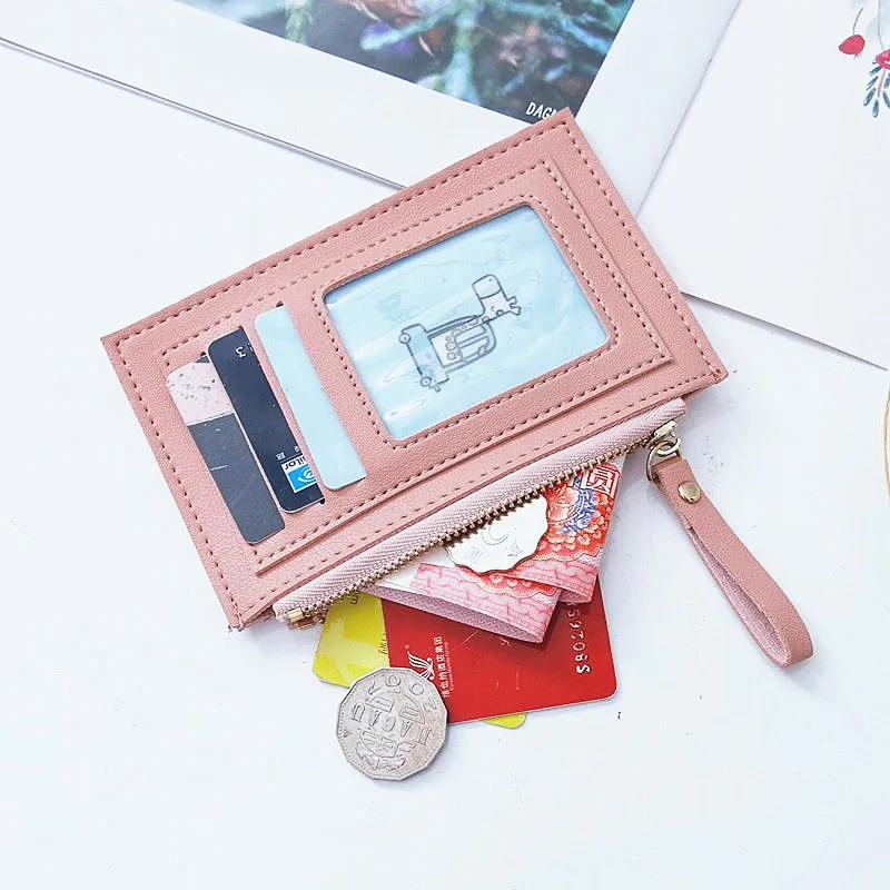 Zipper Card Holder Women Business Card Case Slim Credit Cards Wallet Coin Purse Female Money Bag Small Wallets Sports Bag