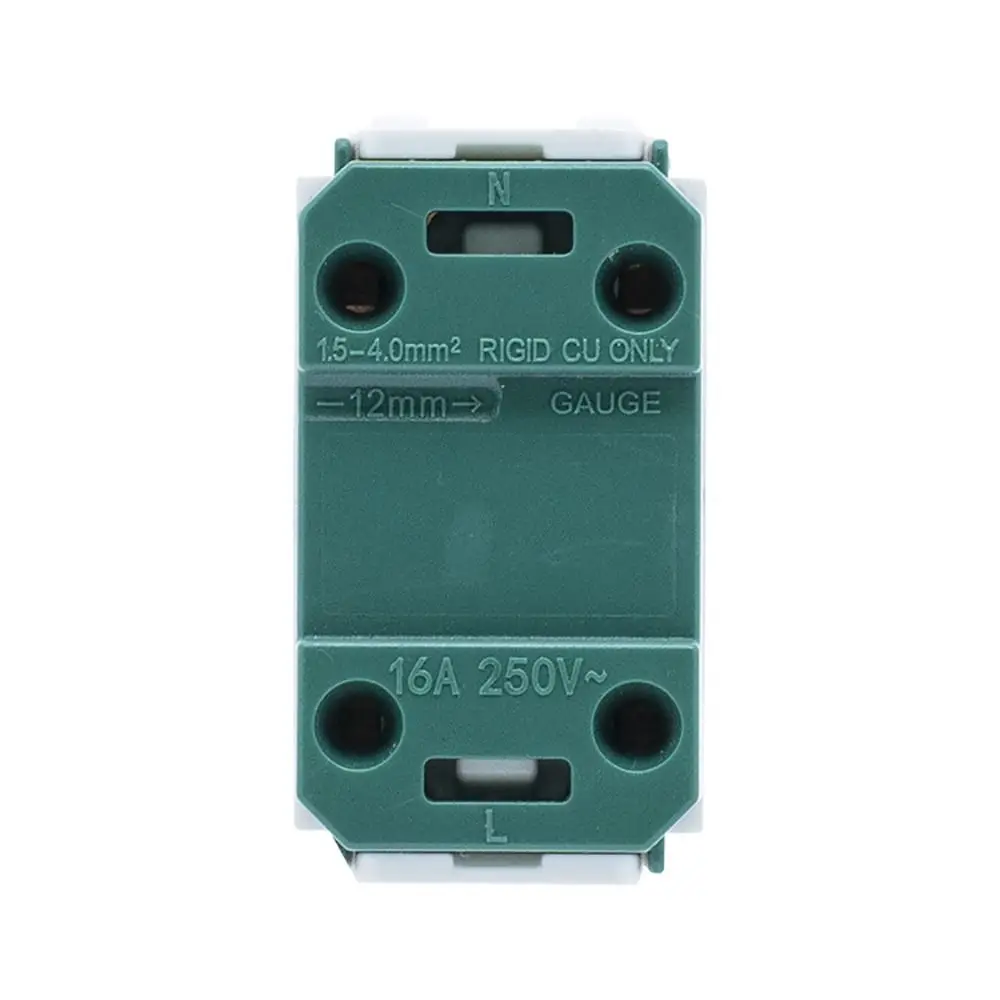 

10Pcs Durable 120 Series Two-hole Socket Flat Round 2-Pin Socket Plastic Single Plug Socket Switch