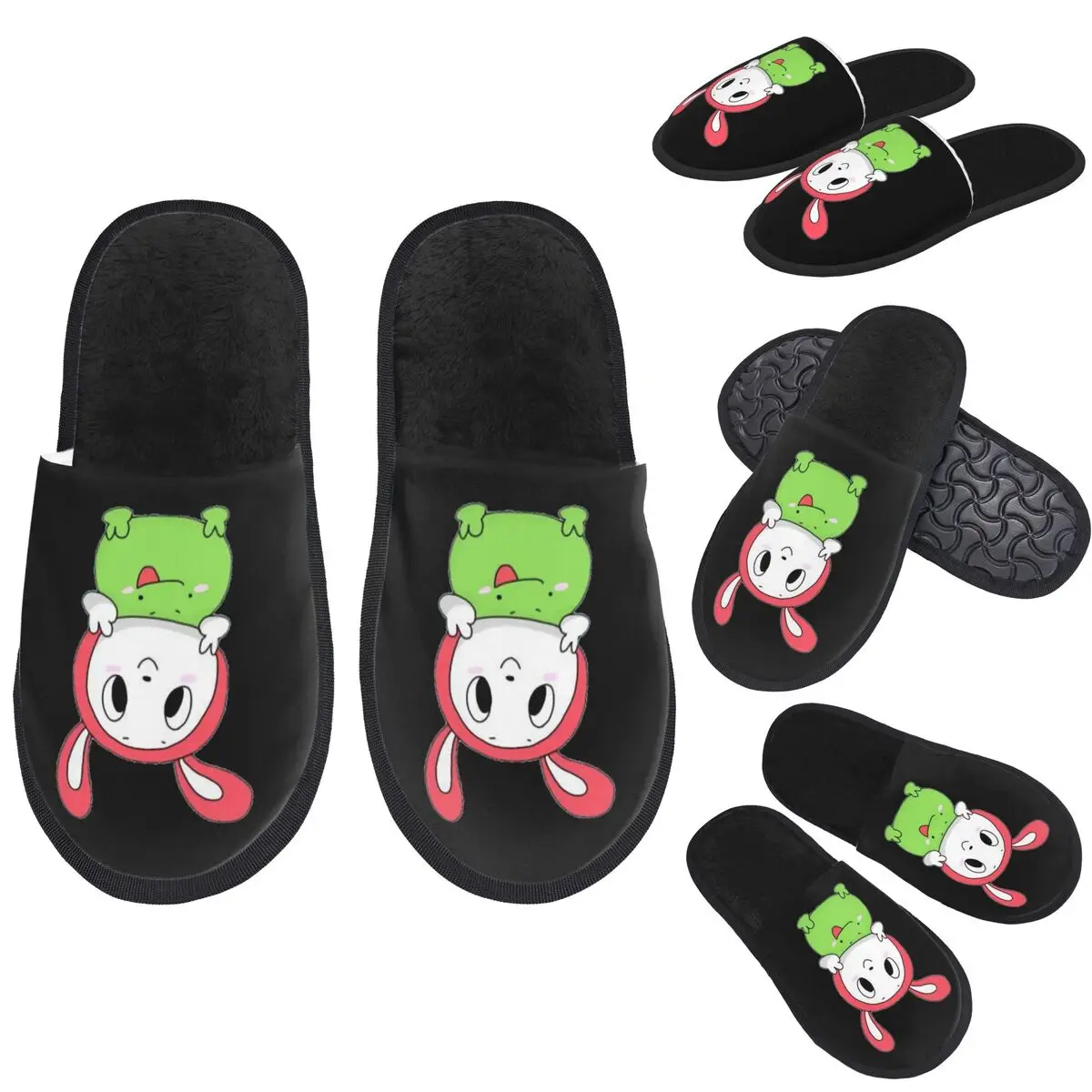 Custom Jj And Mikey Maizen Slippers Memory Foam Warm Soft Women House Slipper Indoor Comfy Shoes