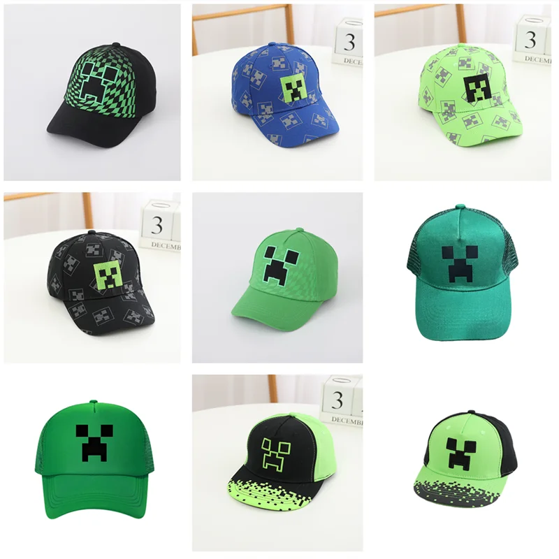 Halloween-Spiel Totem of Undying Hut Cosplay Unisex Pixel Block Baseballkappe Sonnenhut Outdoor-Accessoires Sport Party
