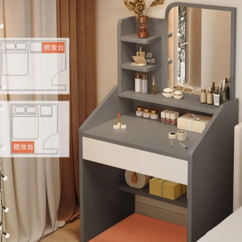 Multifunctional Makeup Light Vanity Table Organiser Multifunction Wardrobe Makeup Tocador Maquillaje Bedroom Furniture