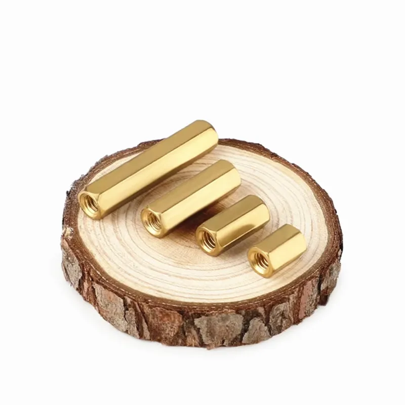 5-50pcs Hex Female to Female M2 M2.5 M3 M4 M5  brass standoff spacer Hexagonal Stud Spacer Hollow Pillars