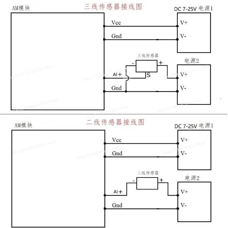 DC 12V-24V 8AI 8VI 4-20MA /0-10V To RS485 Current/Voltage ADC Collector Read Capture Module MODBUS RTU PLC Board