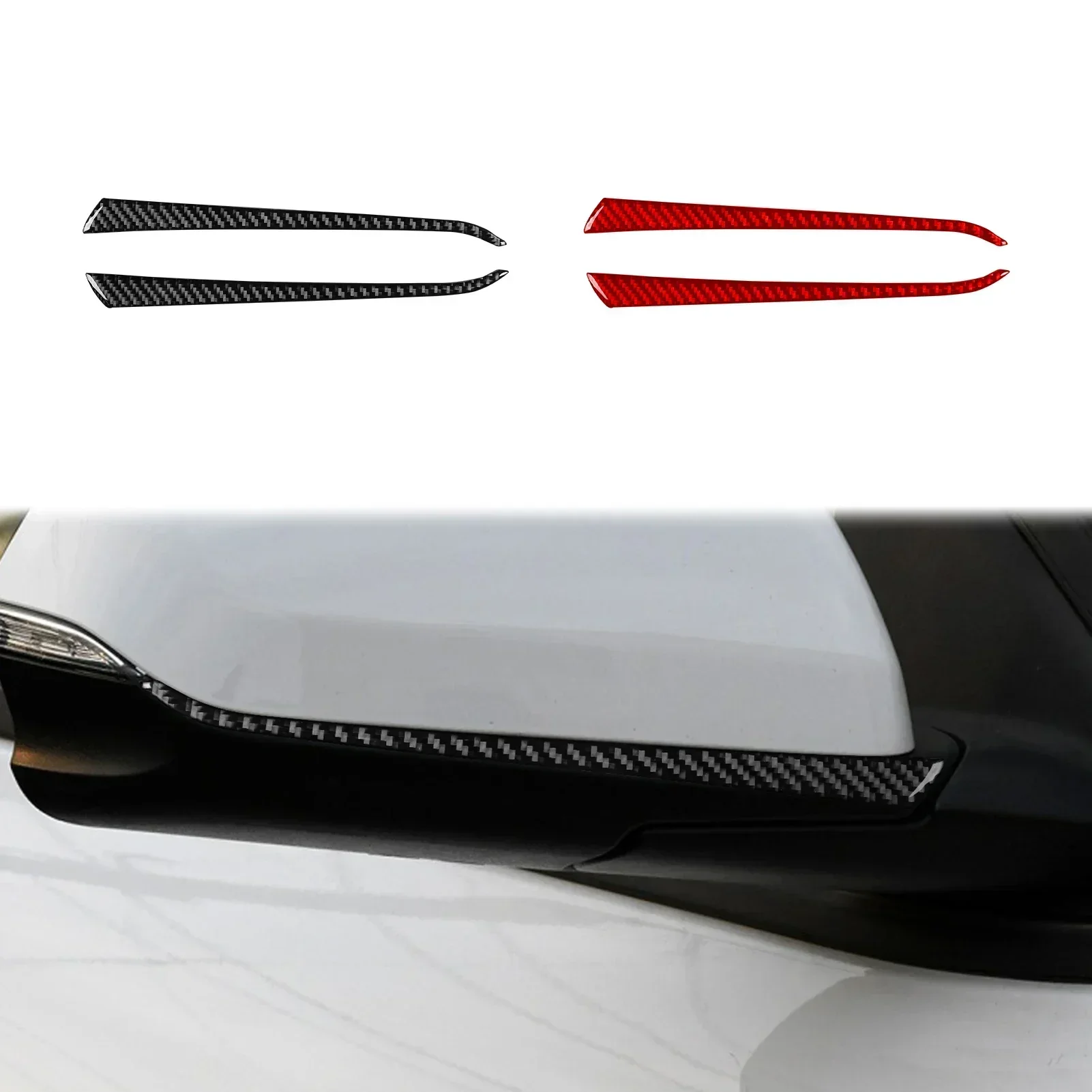 

For Chevrolet Equinox 2018—2022 Real Carbon Fiber Car Review Mirror Protector Cover Trim Sticker Decorative Accessories