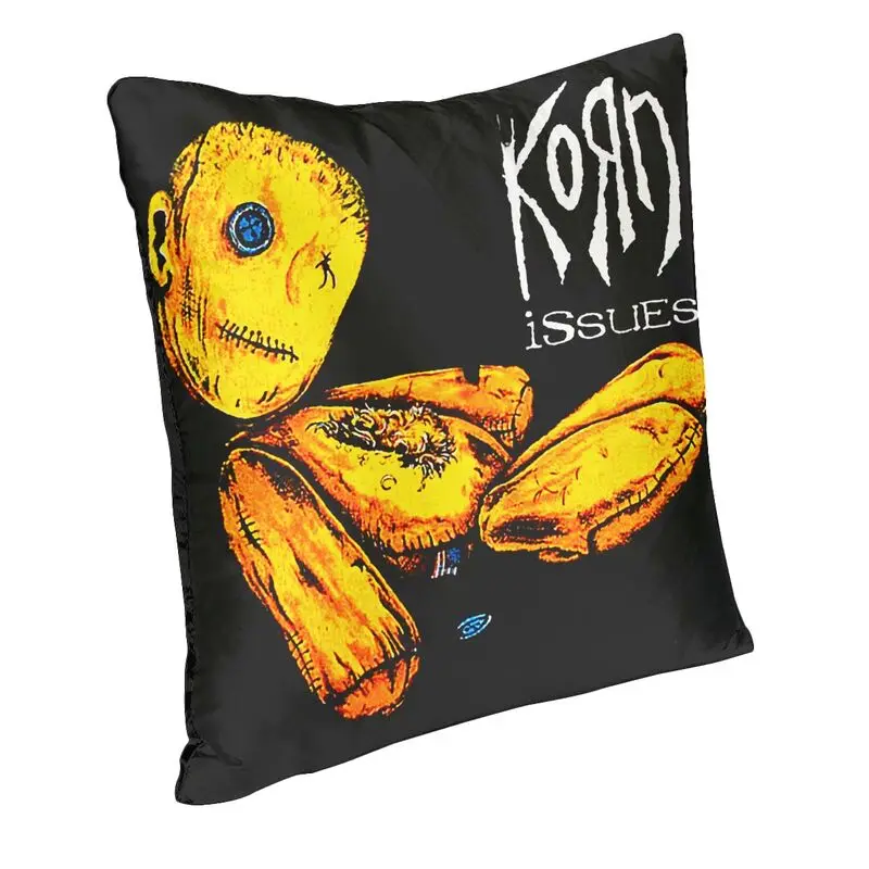 Nordic Industrial Metal Rock Band Korns Sofa Cushion Cover Velvet Throw Pillow Case Bedroom Decoration Pillowcase