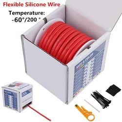 Ultra Soft Silicone Wire High Temperature Flexible Copper 28 26 24 22 20 18 16 15 14 13 12 AWG High quality heat-resistant wires