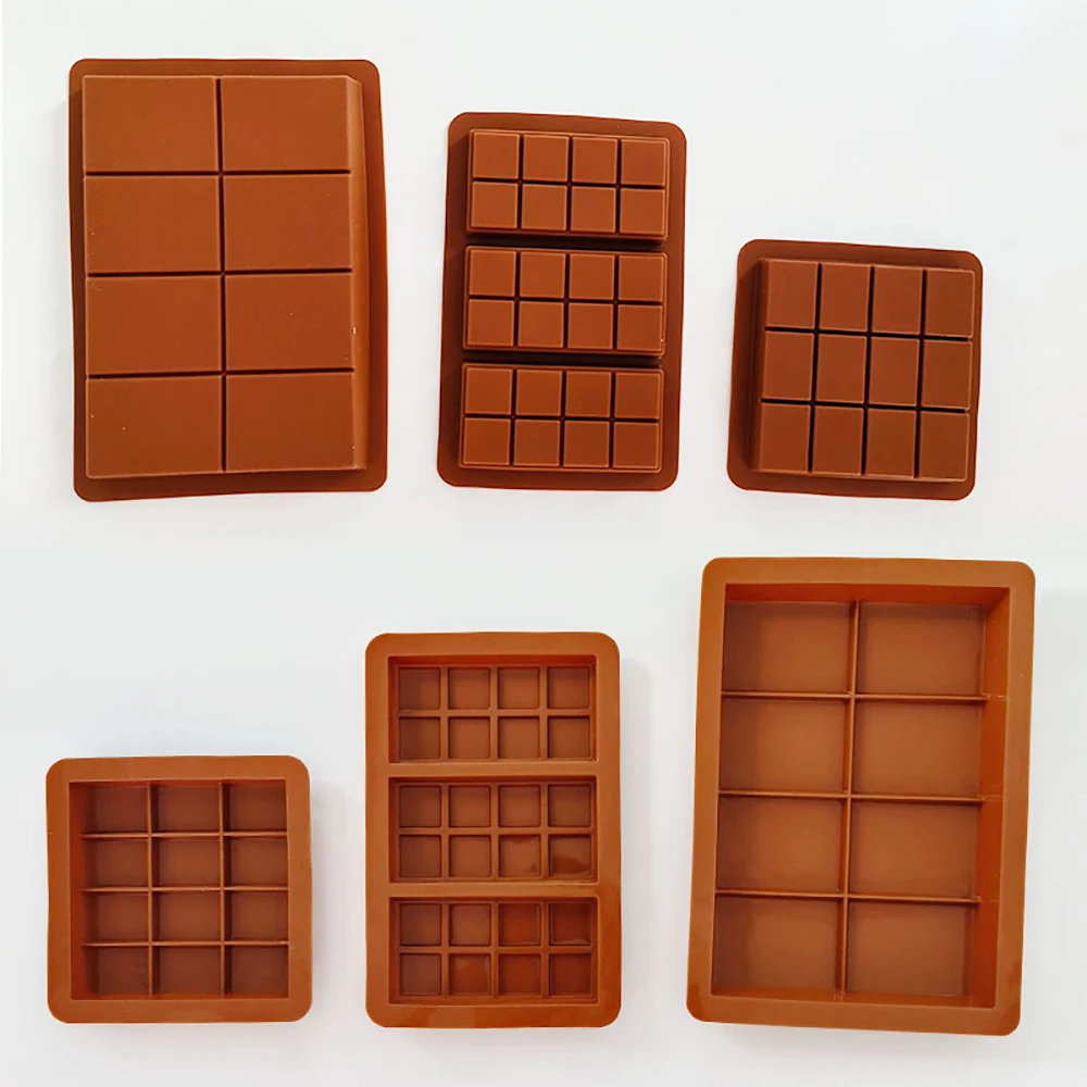 Chocolate Bar Mold Non-Stick Reusable Silicone Break Apart Chocolate Bar Mold for Dubai Chocolate Bar Pistachio Handmake