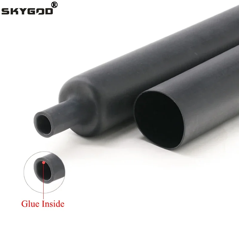 

3:1 Heat Shrink Tube With Glue Double Wall 1.6/2.4/3.2/4.8/6.4/7.9/9.5/12.7/15.4/19.1/25.4/30/39/50mm Heat-shrinkable Sheath DIY