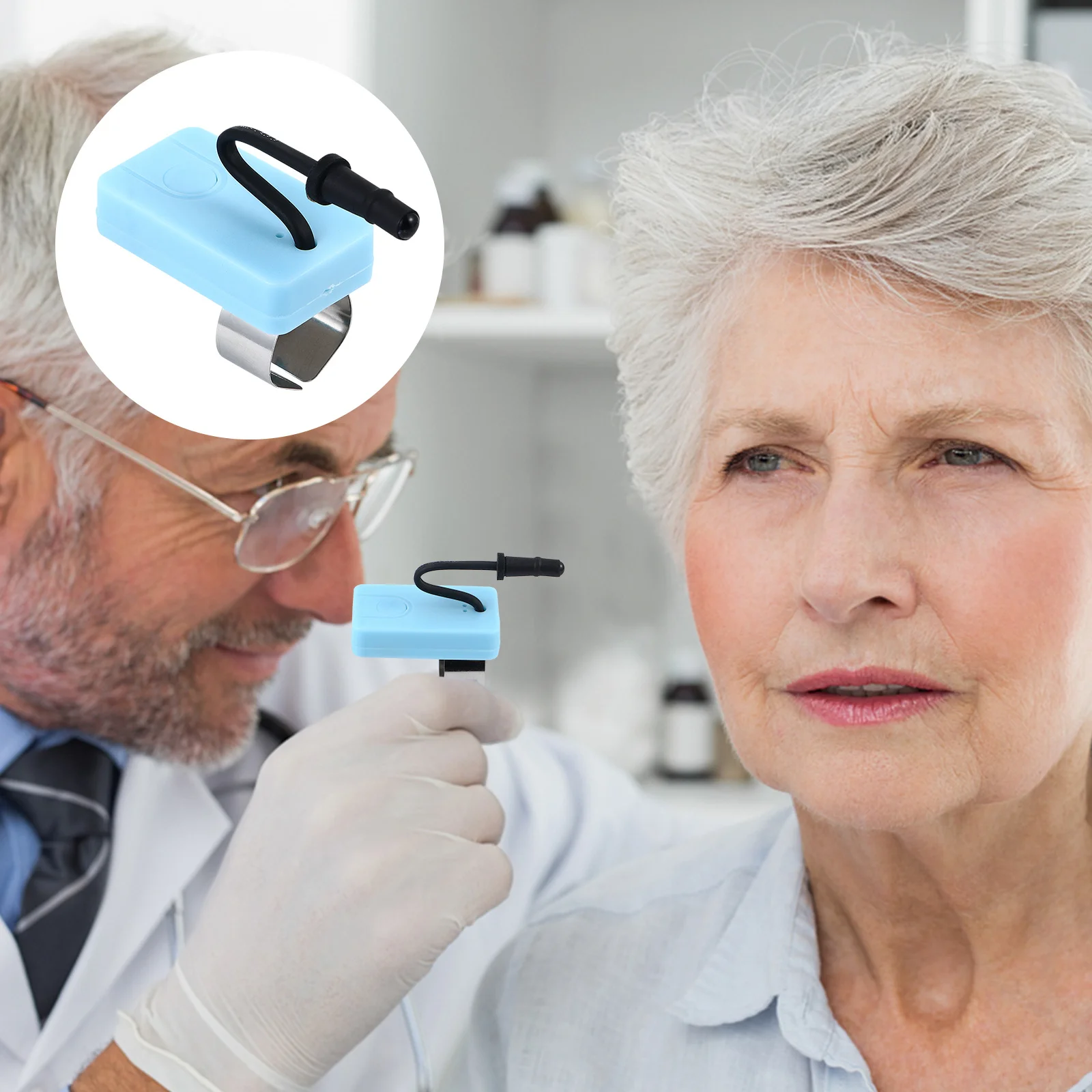 

1pc LED Ear Picking Light Rechargeable Three-Level Thumb Lamp for Ear Wax Removing Cleaning Tool with USB Charging