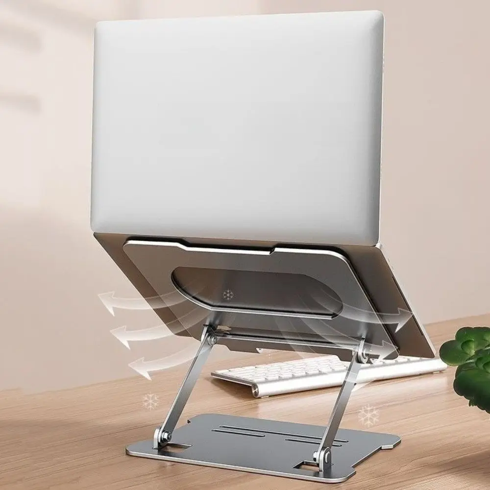 

Universal Adjustable Tablet Stand Heat Dissipation Foldable Laptop Holder Anti Slip Alloy Laptop Metal Bracket Office