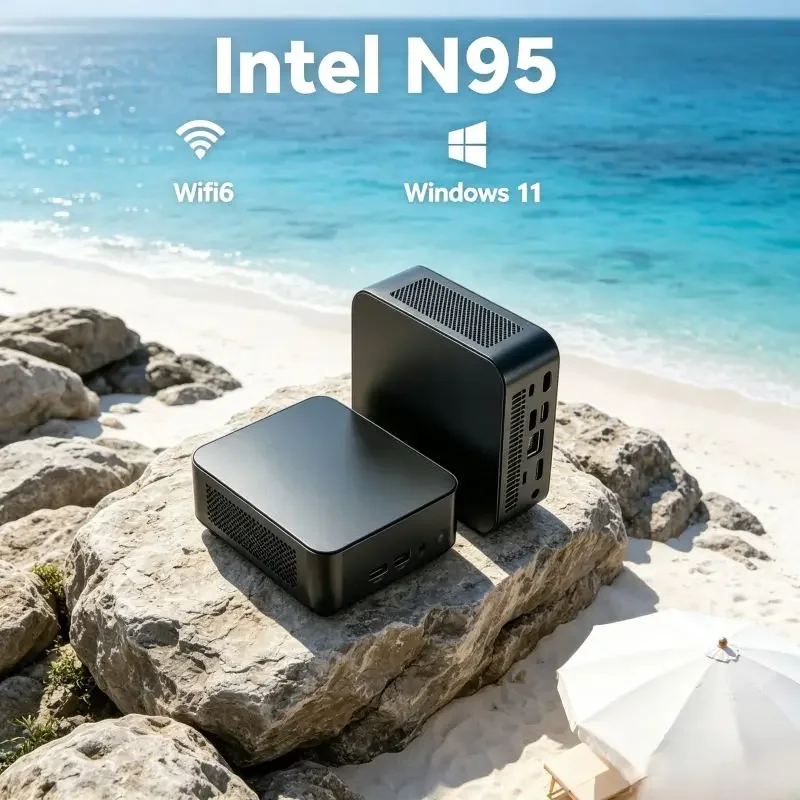 

Mini PC Core N95, 16GB SSD, Win11, WiFi6, Effortless Placement Anywhere, Ideal All-round Device for Family and Office Daily Use