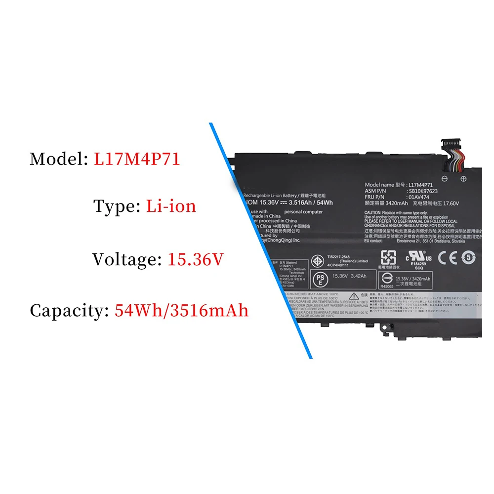 Batería Reemplazo Lenovo ThinkPad X1 Yoga Gen 3 (2018) – Garantía Certified - imagen 4