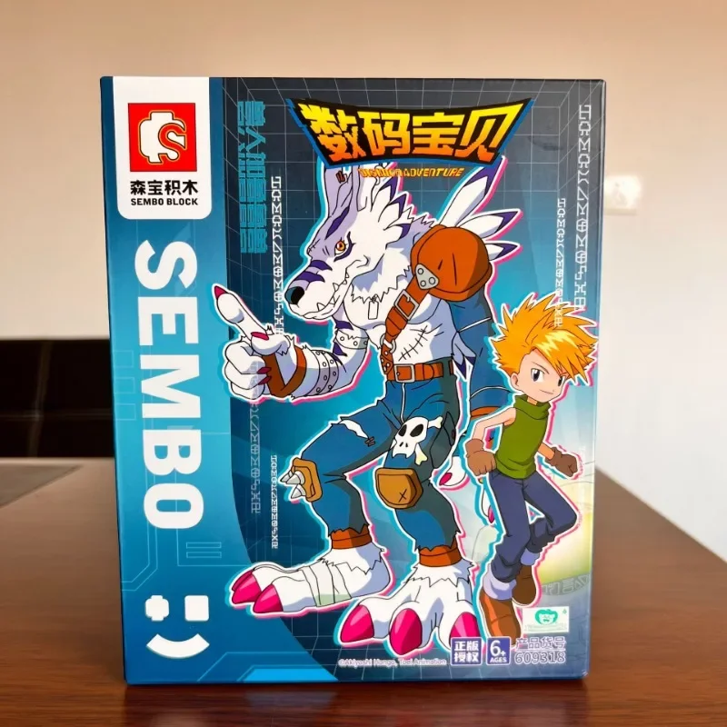 SEMBO Digimon klocki Kawaii Yagami Taichi Agumon model edukacyjny montaż zabawki dla dzieci prezent urodzinowy Figurka Gabumona