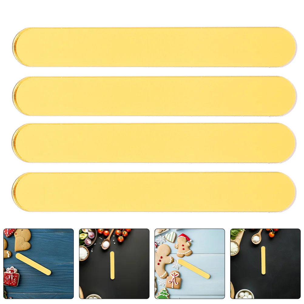 

40Pcs Acrylic Popsicle Sticks Durable Reusable Ice Cream Cake Pops Sticks for DIY Homemade Desserts DIY Ice Candy Stick