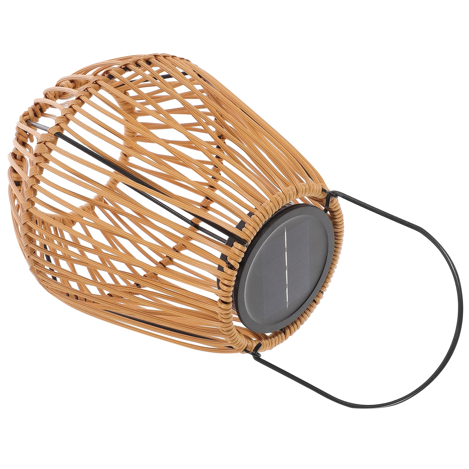 

Solar Rattan Lantern Outdoor Hanging Garden Decorative LED Lights Courtyard Yard Solar Lanterns Retro Design Long Lasting Use